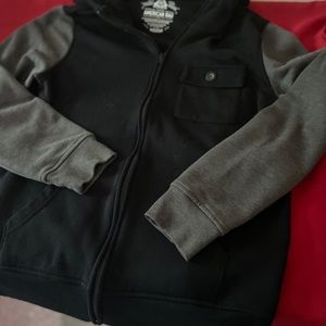 COPY - Men’s American Rag blk with grey sleeves hoodie.